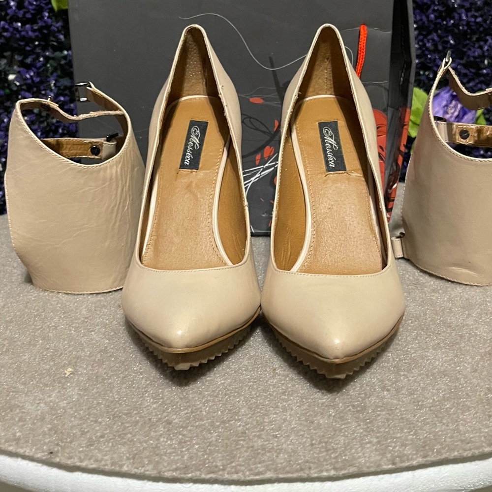 Melissa multi leather multi wear pumps sz 10